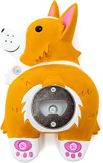 BigMouth Inc. Corgi Butt Bottle Opener – Hilarious Wall Mounted Bottle Opener, Fun Home Bar Accessories – Makes a Great Gift Idea