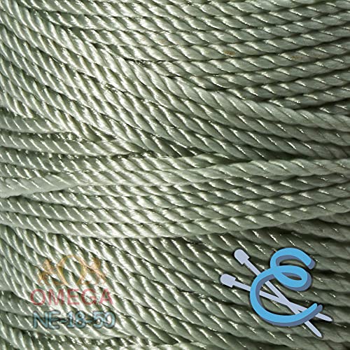 Image of Espiga No.18-100% Nylon Omega String Cord for Knitting and Crochet - 50 Mist Green