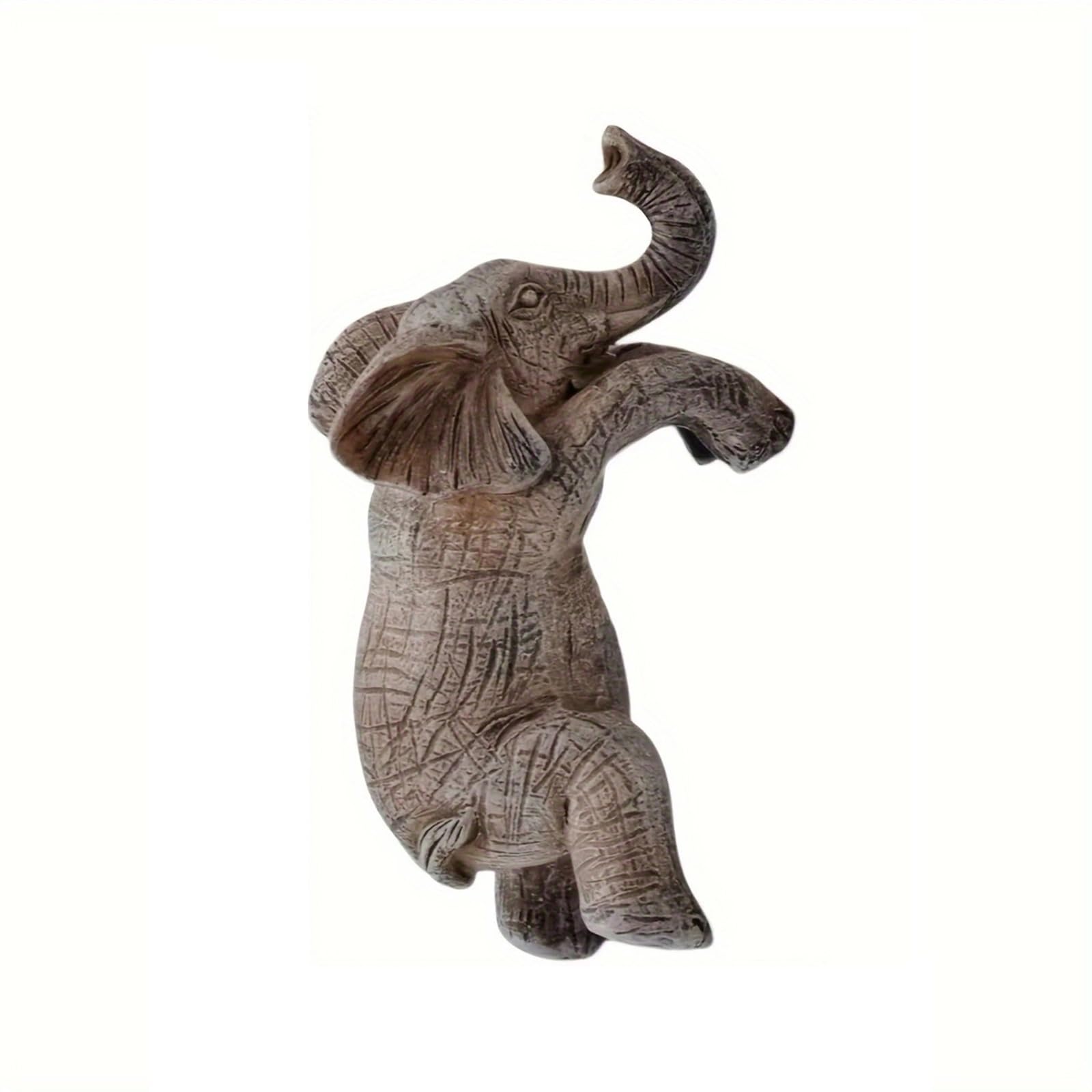 YWLUUOO Climbing Elephant Flower Pots Hugging Figurines Resin Hanging Elephant Statue Planter Pots Decorations for Home Garden Creative Statue