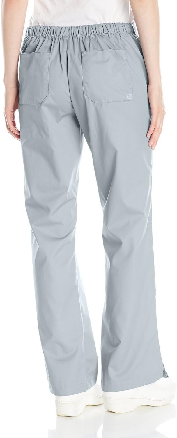 Wink WonderWORK Women's Flare Leg Scrub Pant, Grey, XL PET