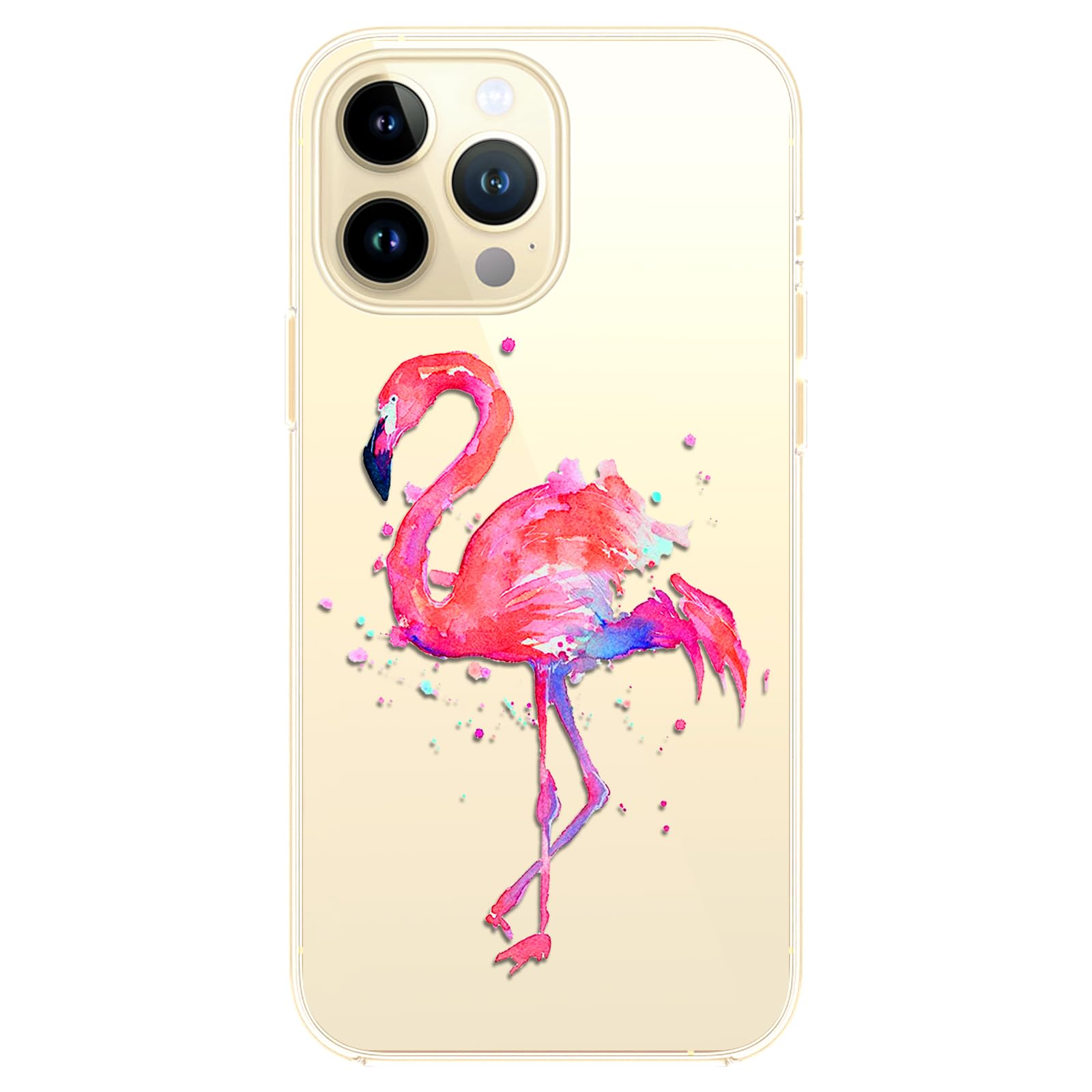 Seamless Pattern Flamingo Kawaii, Cute Cartoon Bird. Background