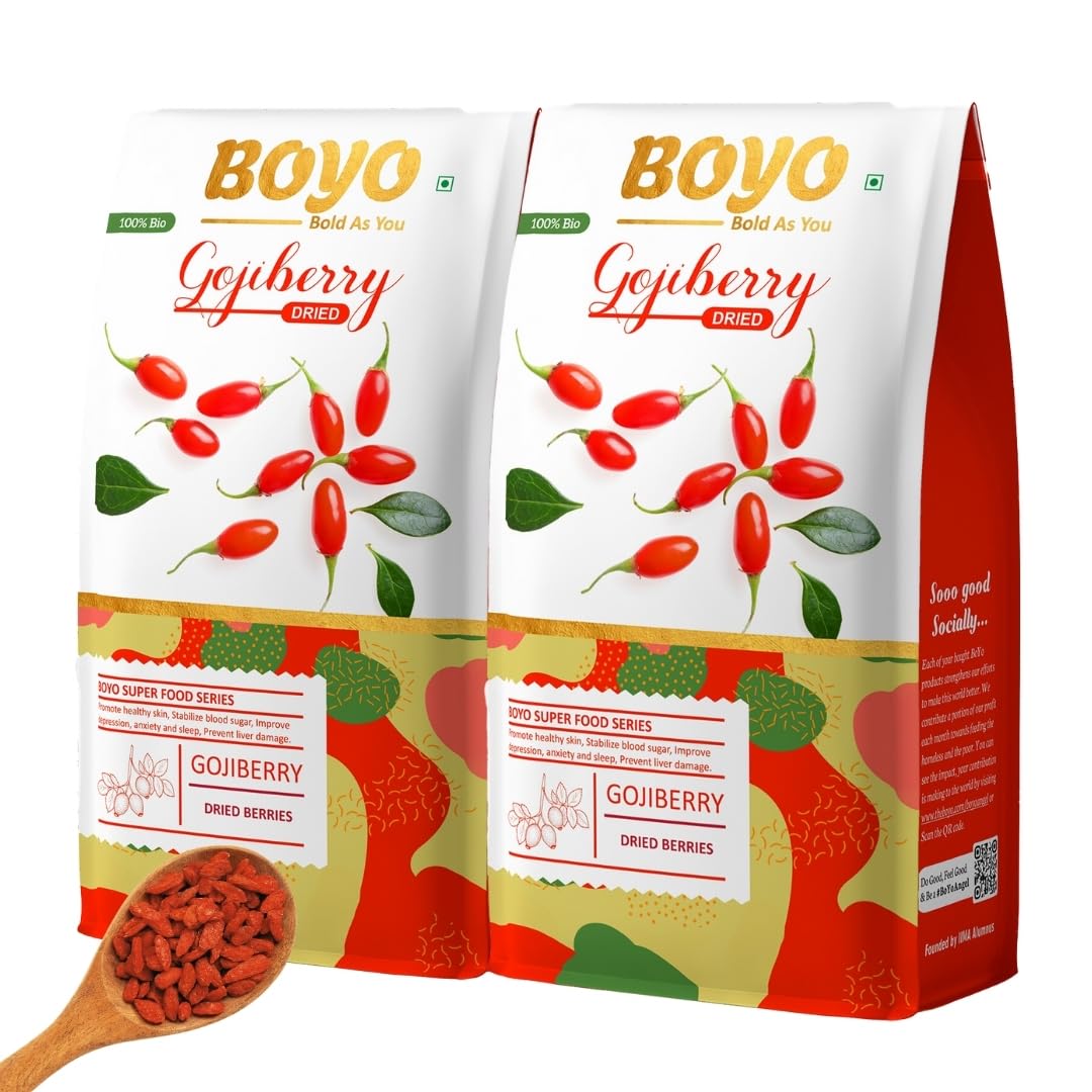 BOYO Exotic Dried Whole Gojiberry 400 grams (2 x 200 grams) - 100% Vegan and Gluten Free - Unsulphured, Unsweetened and Naturally Dehydrated Fruit (B09SWXDDQ9) Amazon Price History, Amazon Price Tracker