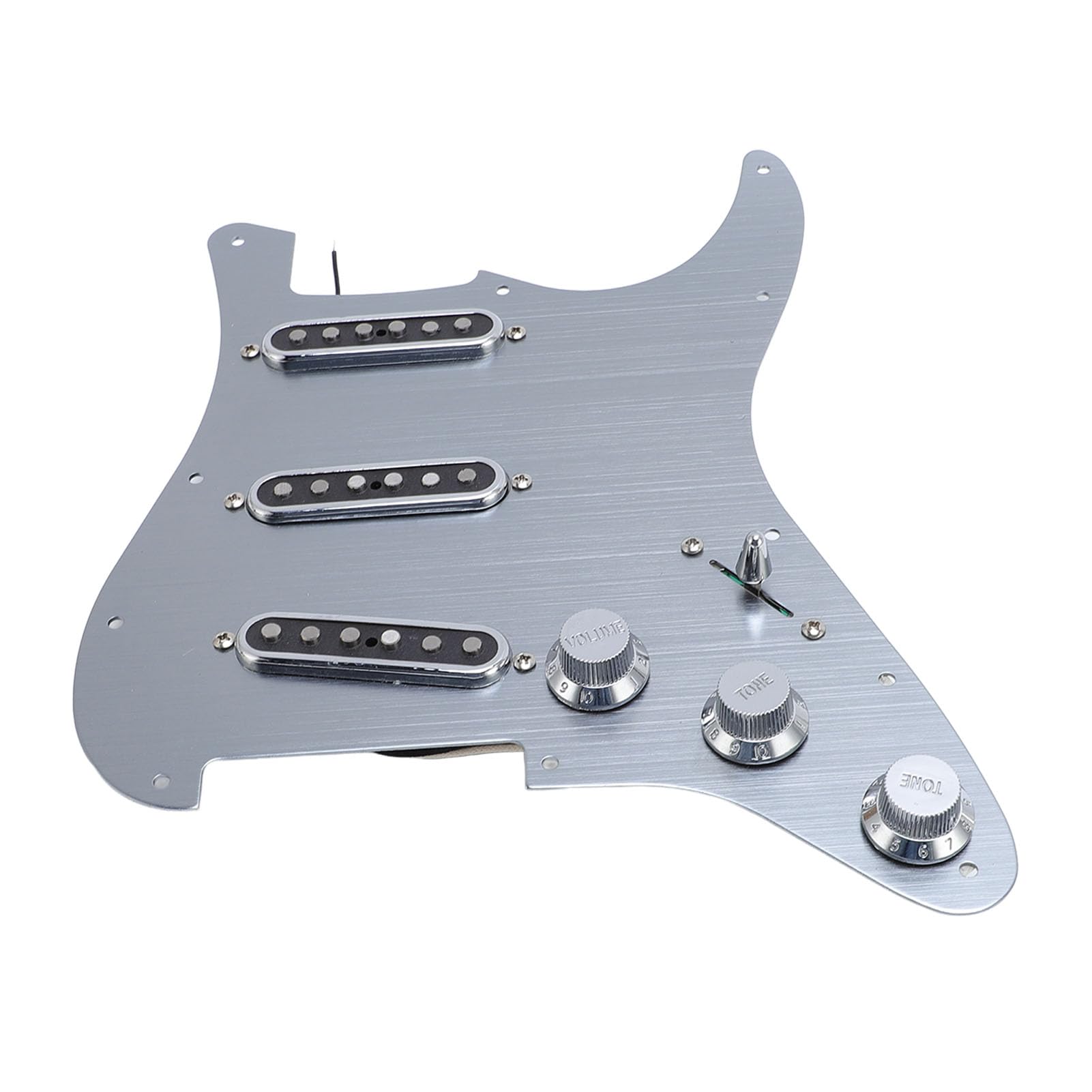Yctze Wysokiej Jakości Maskownica Gitarowa ze Stopu Aluminium z 11 Otworami, Przetworniki Monocoil Gitary SSS i Standardowe - Stylowa Wymiana Płytki Rysującej Ulepszony Dźwięk i wydajność