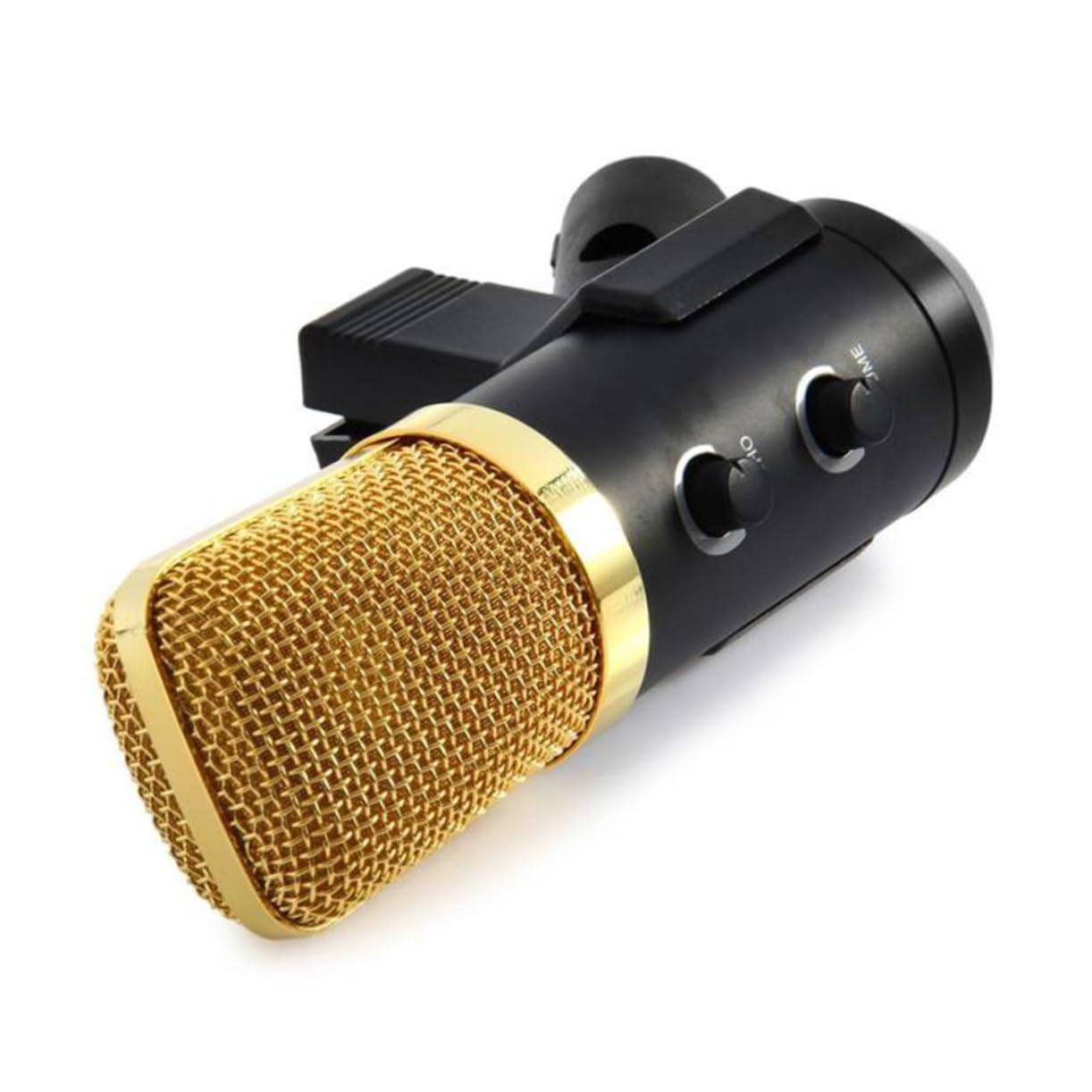 TOYANDONA Ftl USB Kondensator Mikrofon Mit Integriertem Reverb-chip Verstellbarem Ständer Surround-Sound Für Heimstudio Und Schwarz