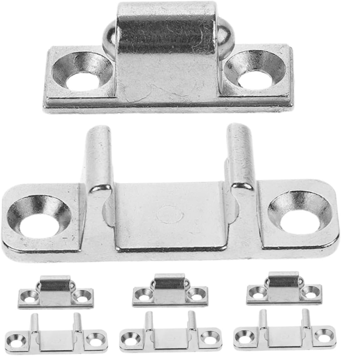 4 Sets Universal Range Hood Glass Panel Fasteners Metal Drawer Door Latches Replacement Parts for Kitchen Hood Repair and Maintenance
