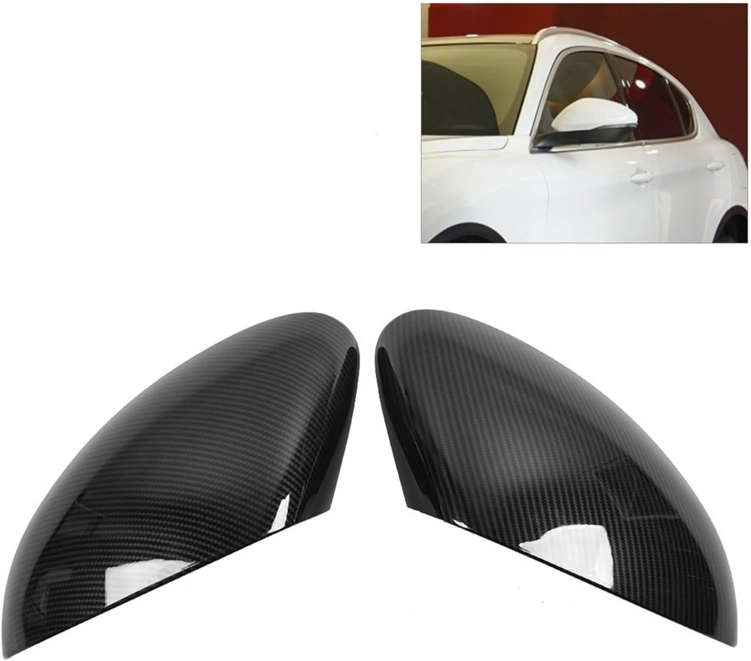 ミラーハウジング For Alfa For Romeo For Stelvio 2017-2020 ABS Car Side Rea