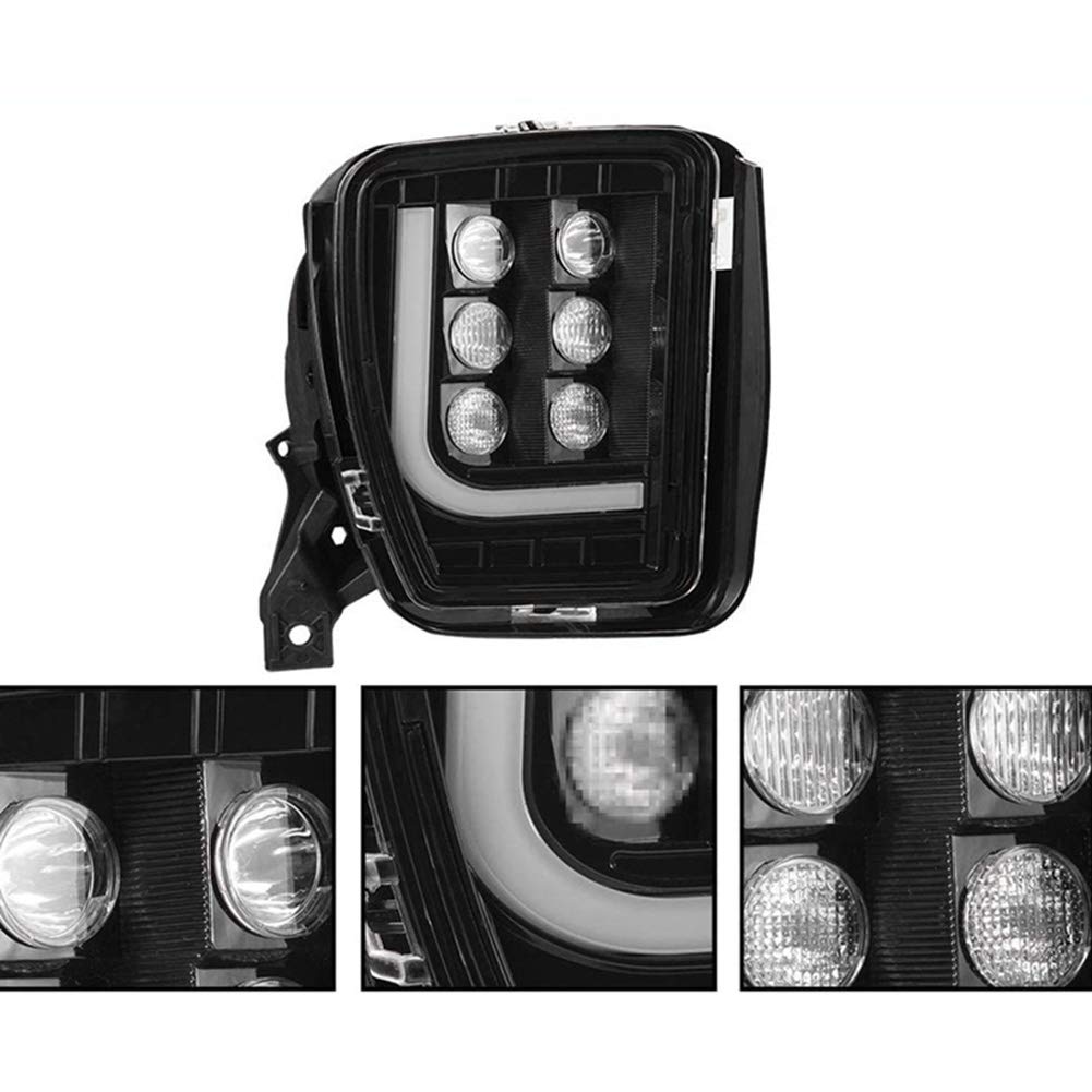 Auto-Frontstoßstange Nebelscheinwerfer Montage Mit Hellen LED DRL LED Nebel-Treibendes Licht Für Dodge Ram 1500 2500 2013-2018
