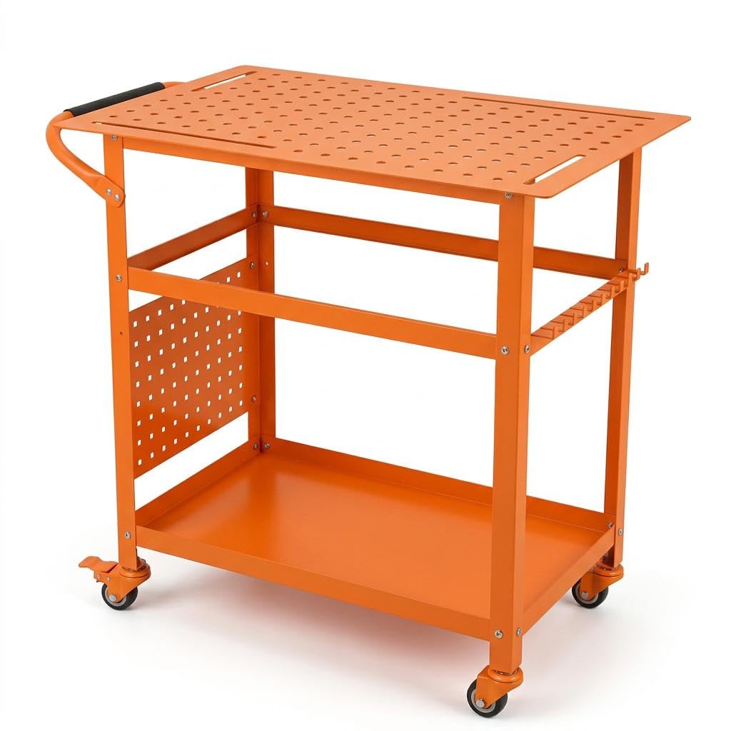 Zstar Établi De Soudage Mobile en Acier 91 x 61cm Charge Max 544 kg