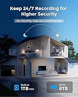 Vista 5 de REOLINK 5MP Security Camera System, 5/2.4GHz Dual-Band Wi-Fi, 16CH NVR with 1TB HDD, Expandable to 8TB, Full Metal Material Plug-in Cameras, Smart