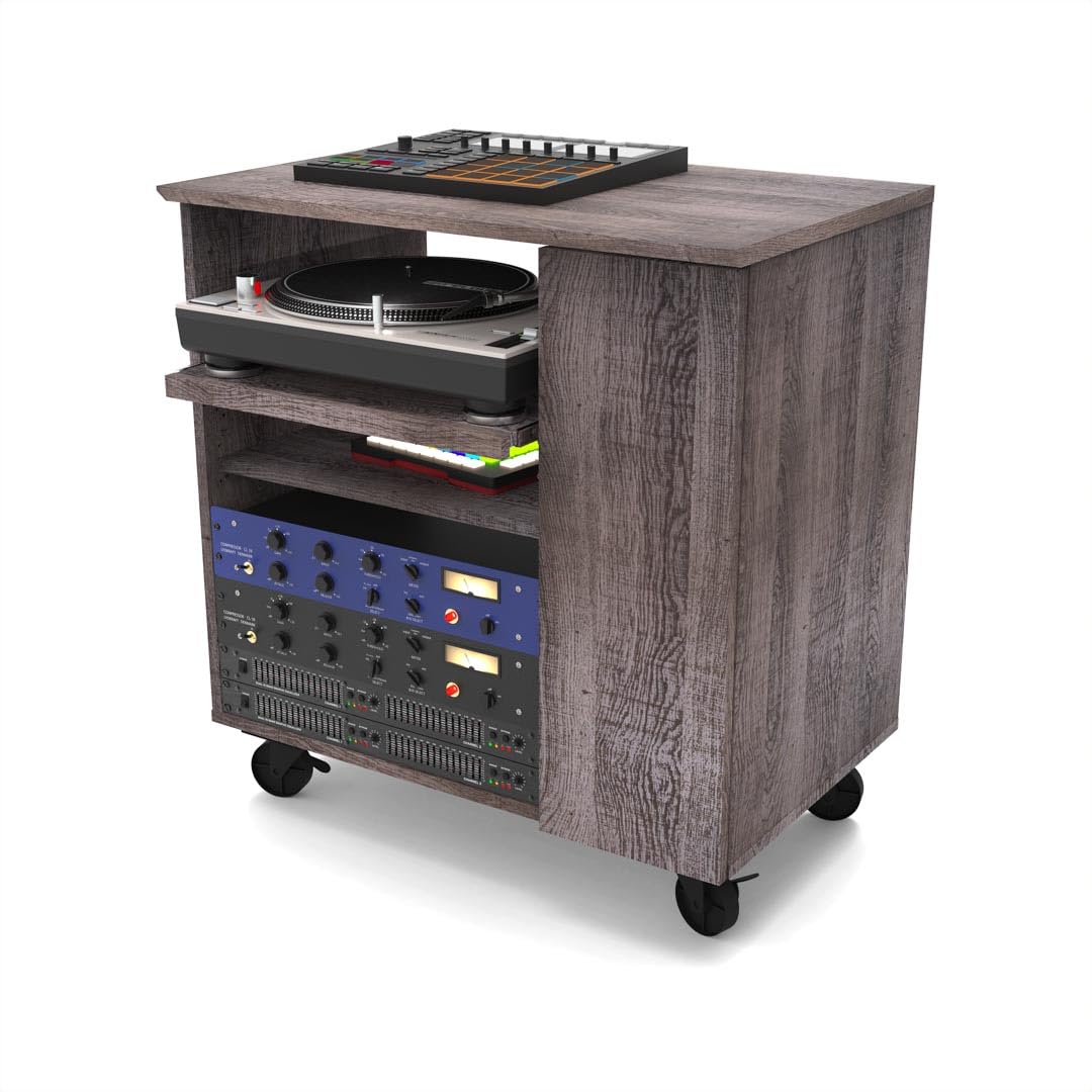 Glorious Modular Side Rack Walnut - Extension de Rack de Studio pour Les séries Sound Desk et Workbench