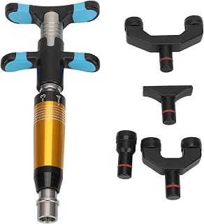 6 Level Adjustable Bone Setting Gun, 4 Head Manual Chiropractic Gun, Bonesetting Massage Tool, Bone Position Adjustment Gun for Bone Position Posture Adjustment, Neck Spine Massage