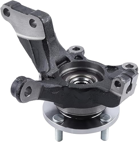 SAOKNCE Conjunto de nudillos de dirección con cojinete de cubo de rueda delantera izquierda para Nissan Versa 2013-2019 2014-2019 Nissan Versa Note