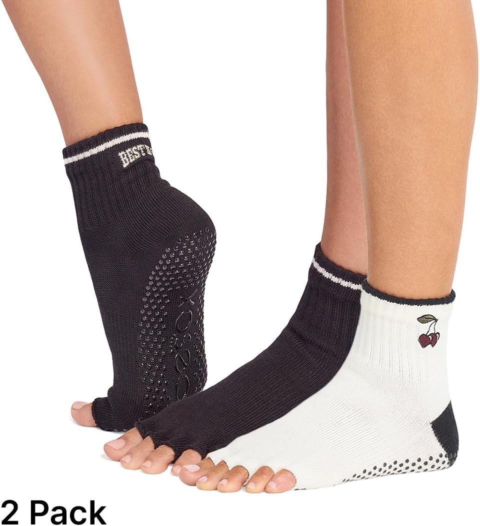 Grip Half Toe Melody 2 Pack Ivory & Best In Class Small