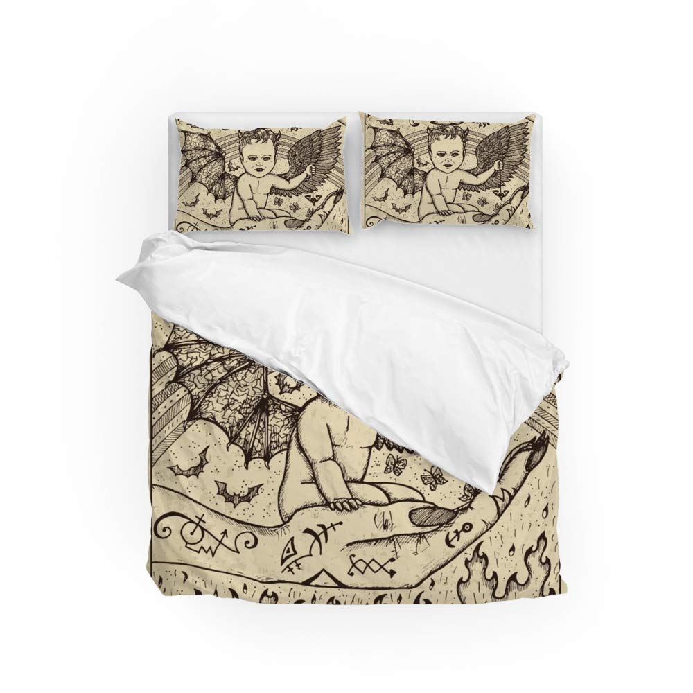 Parure housse de couette Demon Baby en textile durable ultra doux de qualité supérieure