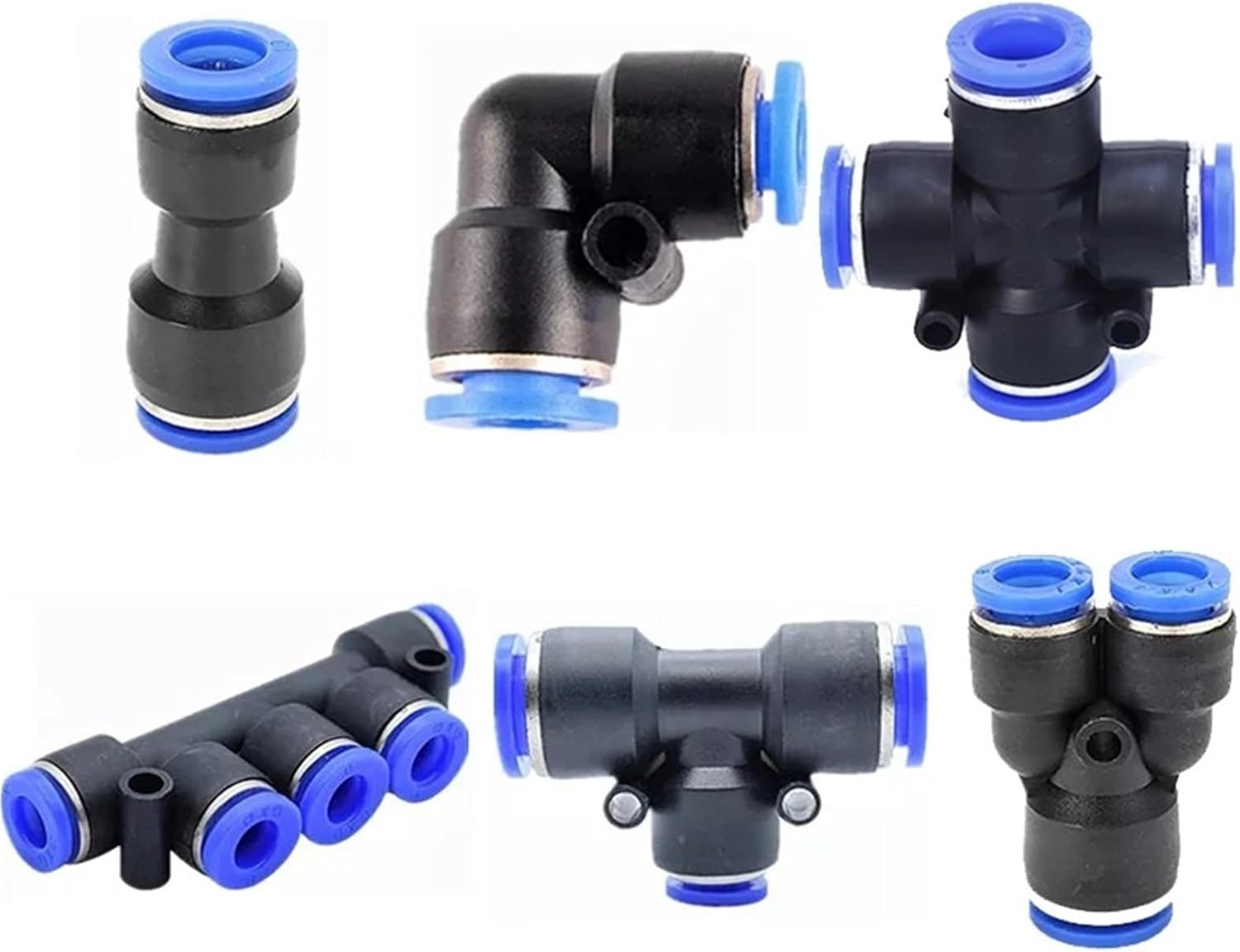 Pneumatic Fitting PG/PZAG/PW/PKG/PVG/PEG Connector 6/8mm To 10mm Plastic Hose 1Pcs(PW,6-4)