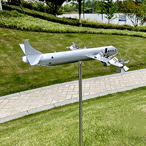 B-29 Super Fortress Wind Spinner, Creative Metal Iron Aircraft Modeling Windmill, Airplane Wind Sculpture, For Home Garden Yard Outdoor Decoration #TOP4