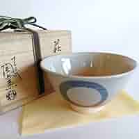萩焼　陶兵衛？抹茶碗　茶道具 茶器/茶道具 抹茶茶碗】 平茶碗 萩焼き 田原陶兵衛作（深川本窯
