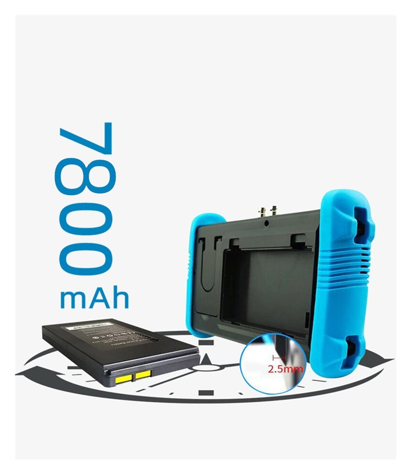 Tester CCTV da 7 pollici, tester di videosorveglianza 4K, uscita POE, test WiFi/uscita DC12V Tester CCTV portatile