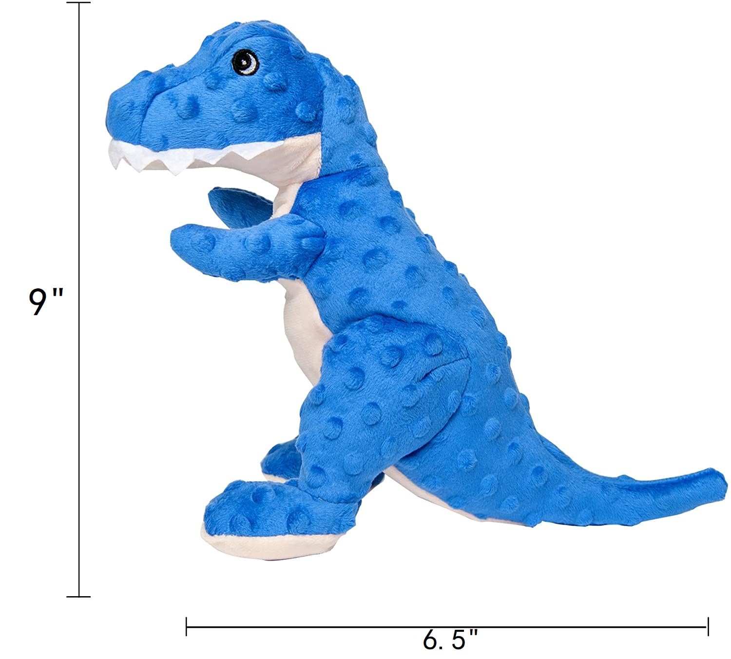 DODODOLA Giocattolo di peluche per cani con carta increspata, simpatico dinosauro che squittisce, giocattoli da masticare per cani di taglia media e grande