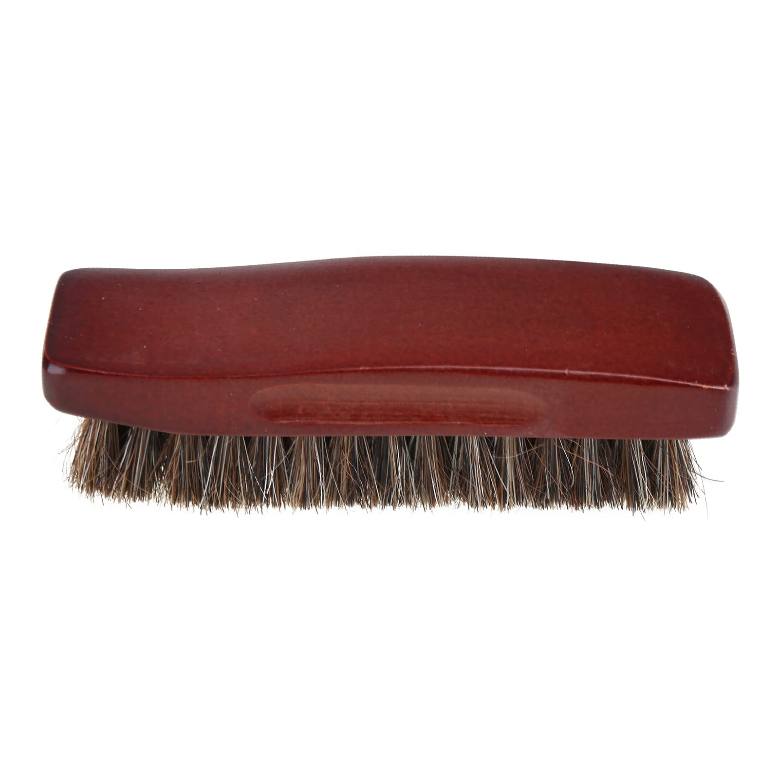 Kadagg 1pc Professional Handle Horse Hair Bristle Boot Shoes Shine Buffing Brush Plastic