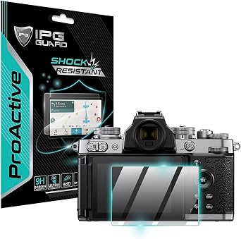 IPG ProActive for Nikon Z fc Camera Display 2 Units 9H Hardness Screen Protector Smooth Glass Touch Ultra Responsive High Clarity Anti Scratch Smudge & Shock Proof Nano Technology Guard Z fc