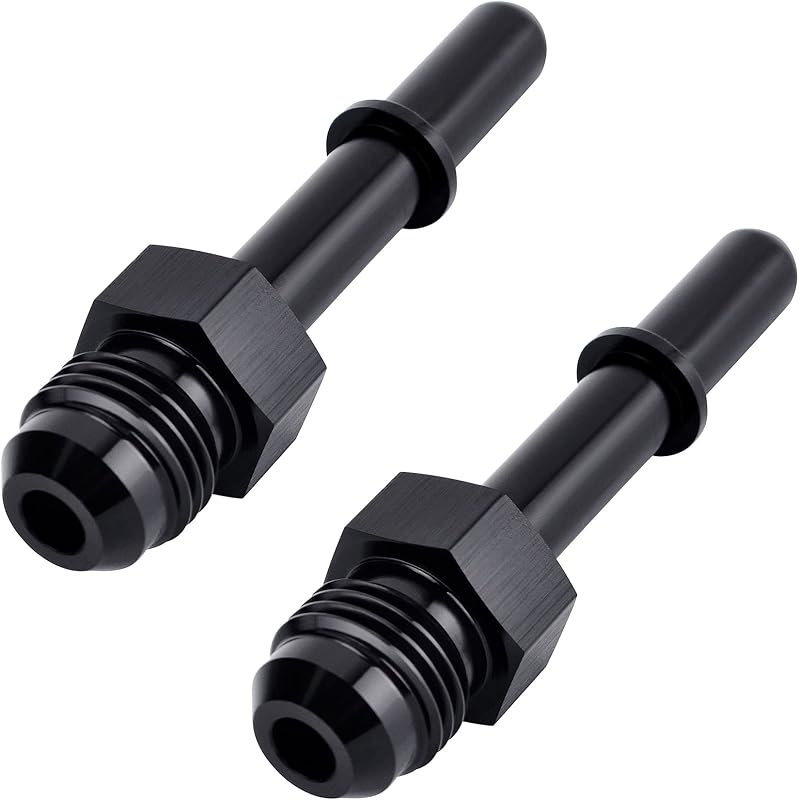 Adaptador de conexão EFI EVIL ENERGY 6AN macho para engate rápido SAE macho 5/16" em alumínio – 2 unidades
