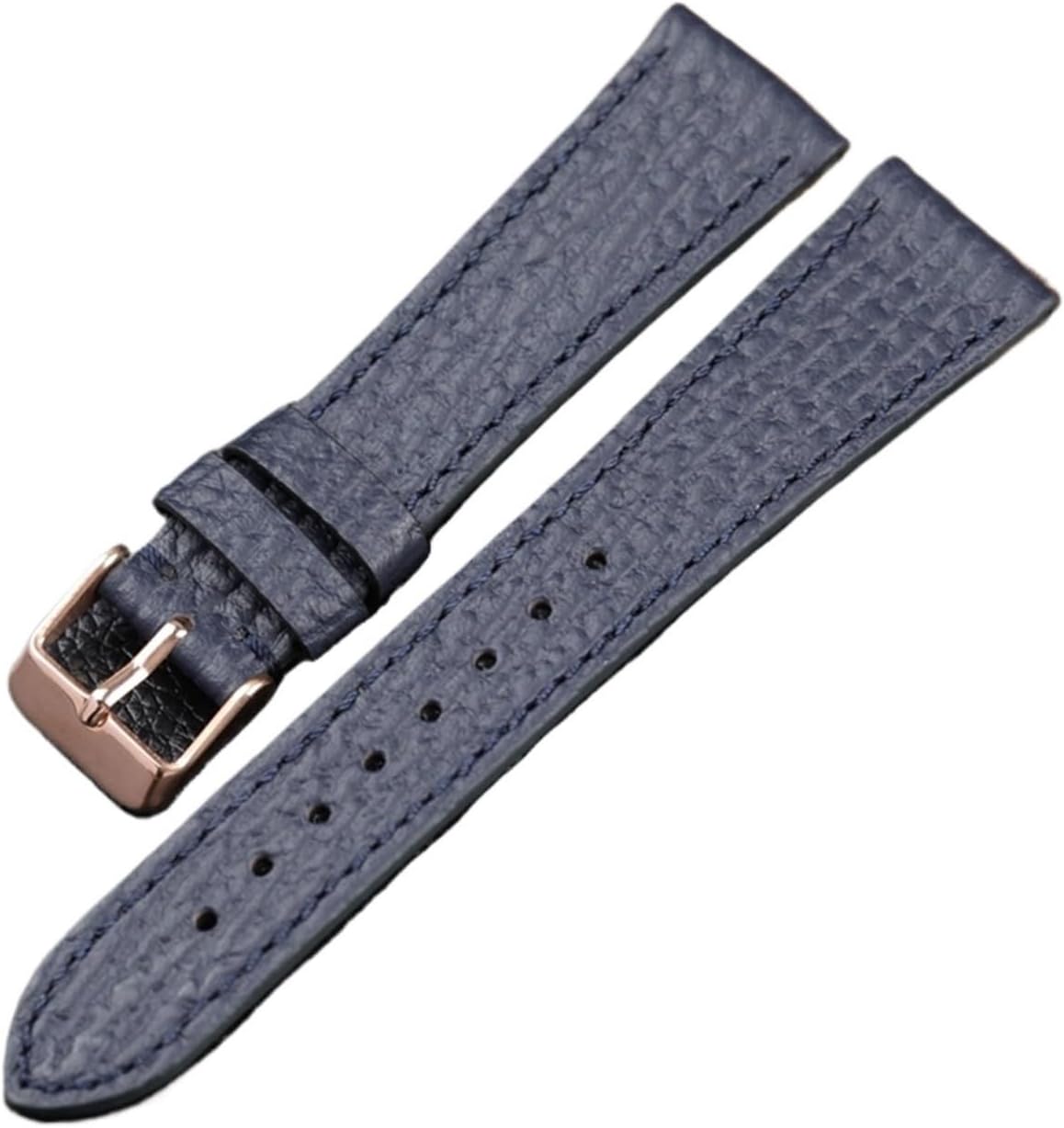MJMT06 Shark Grain First Layer Cowhide Strap 18 19 20 21 22MM Classic Men's Leather Bracelet Black and Blue Ultra-Thin Watchband