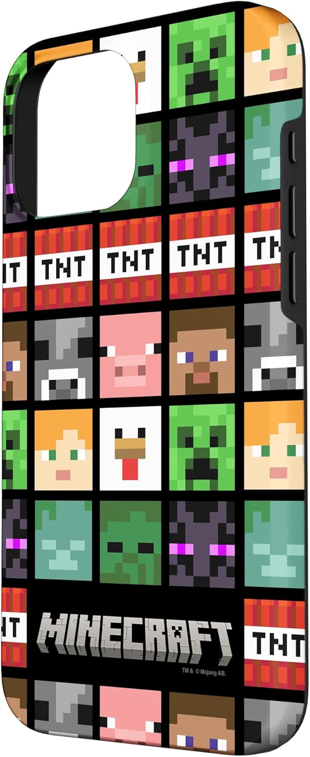 Minecraft Group Shot Faces Collage Case for iPhone 16 Pro Max