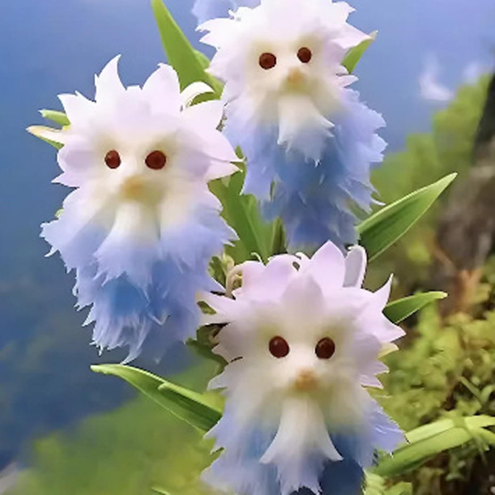 Roadoor Orchideeblütensamen zum pflanzen katzengesicht exotische orchideesamen mehrjährige duftpflalenze für Jardin intérieur 200 pièces - 4