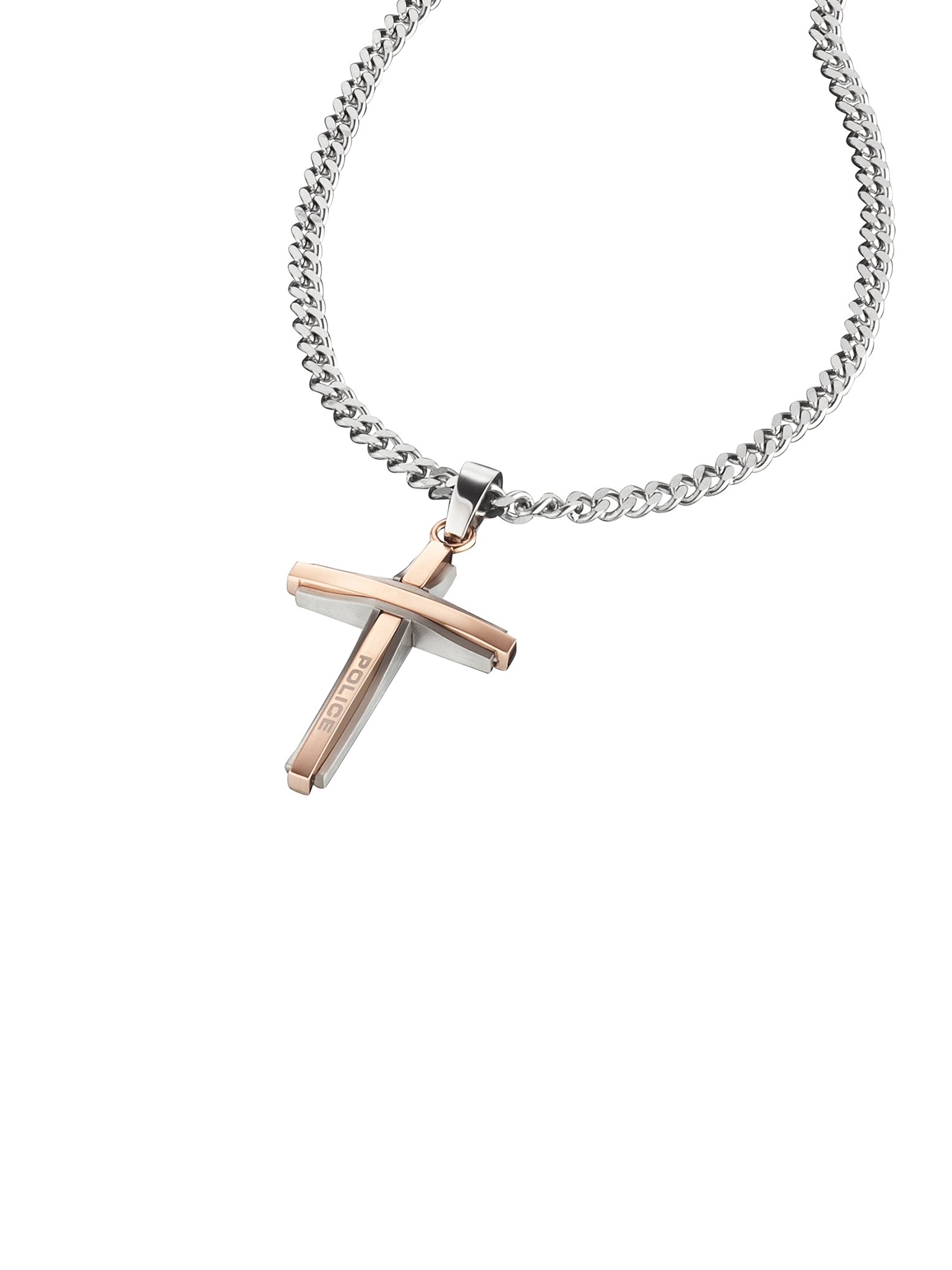 Police Mens Glaze Necklace Of Length 70cm 25695psrg 03 