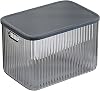 JOYBOS Storage box with lid blue 16.5