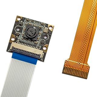 for Raspberry Pi Camera, 5MP 1080p Camera Module with OV5647 Sensor Video Webcam, Supports Raspberry Pi Model A/B/B+, Pi 2, Raspberry Pi 3, 3B+, Pi 4B Ras Pi 4 Zero W