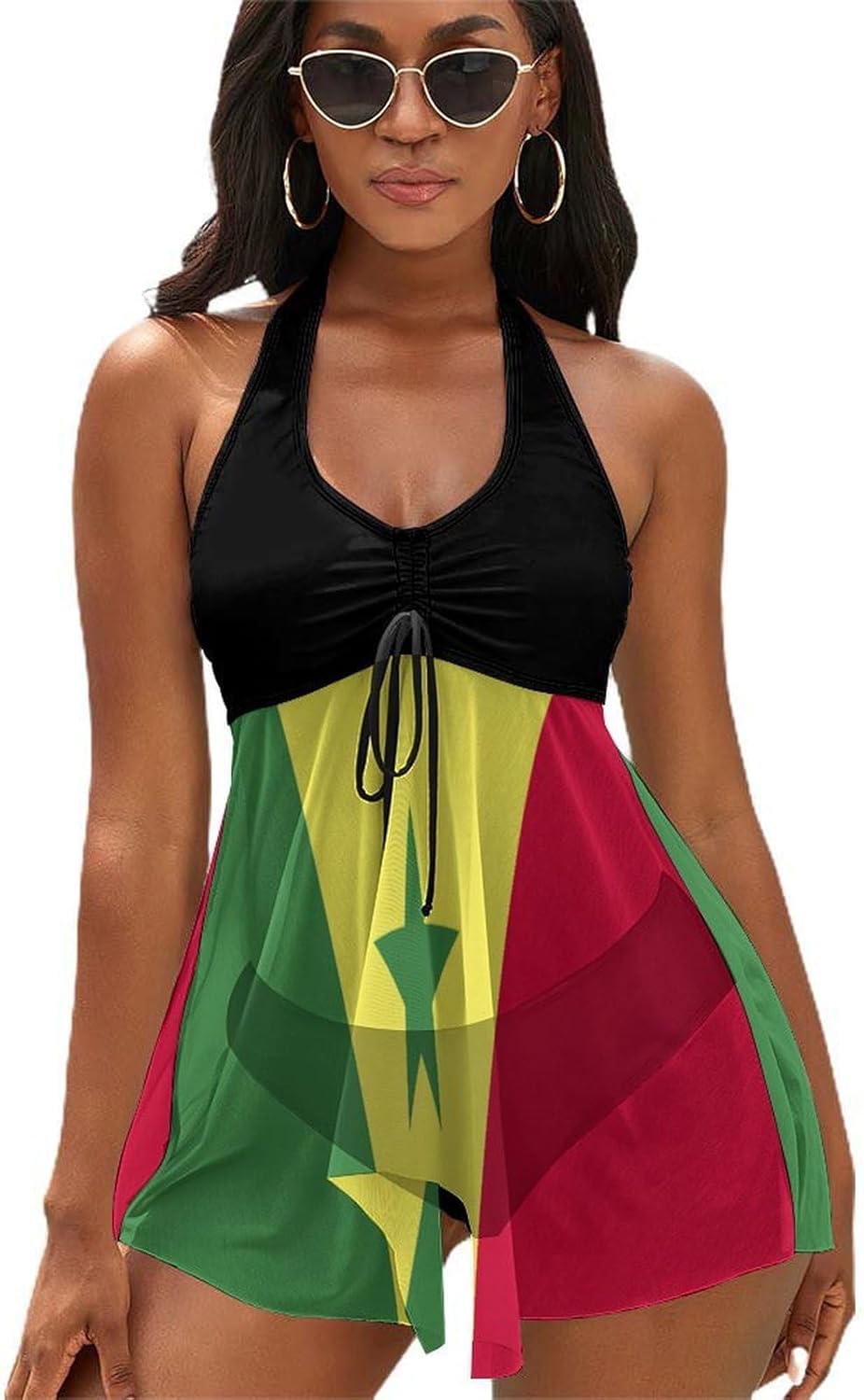 Women's Swimsuit Sierra Leone Flag Two-Piece Swimwear Sets Swimsuits