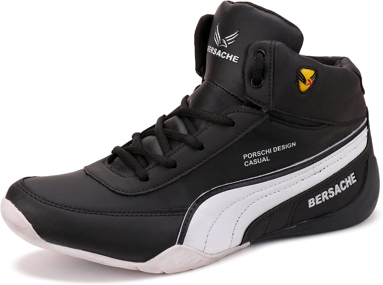 Bersache Sports Shoes for Men |Latest Stylish Sports Shoes for Men |Lace-Up Lightweight Red Shoes for Running, Walking, Gym,Trekking and Hiking Shoes for Men