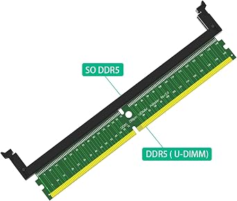 DDR5 UDIMM 288 Pin Desktop PC Memory Test Protection Card Slot Adapter for PC Computer