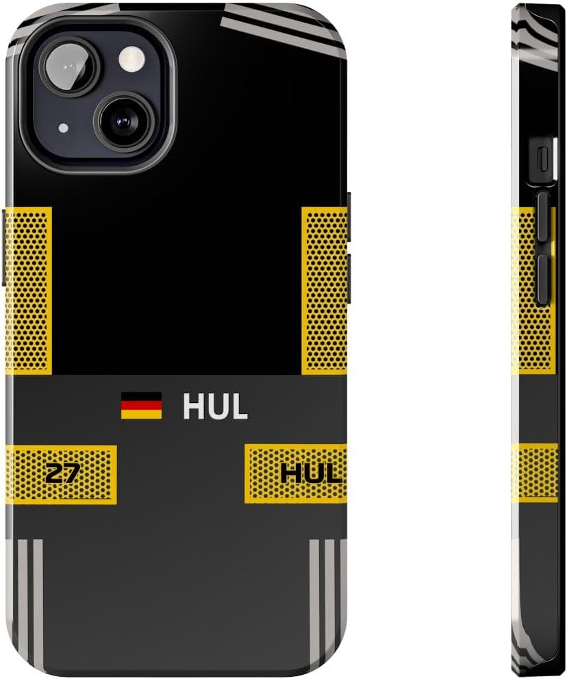 HUL Monegasque GP 2026 Race Suit Inspired Phone Case | Compatible with iPhone | Formula Racing Motorsport Fan Gear & Accessories Multicolor
