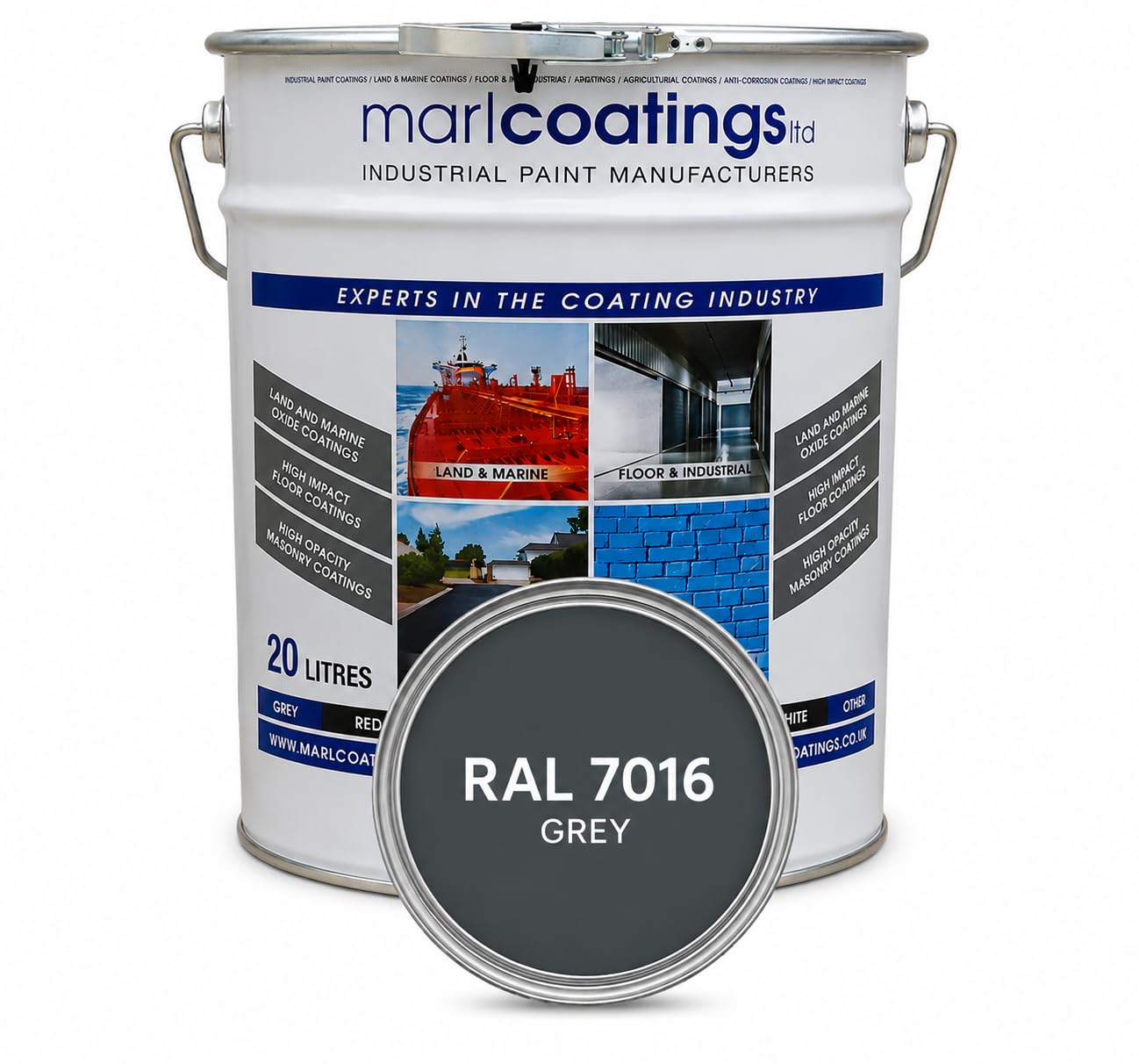 marlcoatings FAST DRY TARMAC DRIVEWAY PAINT (20L, Anthracite Grey)