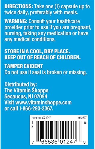 Miniatura 3 de The Vitamin Shoppe Vitamina C 1,000 MG, antioxidante que apoya la salud inmune y cardiovascular (300 cápsulas)