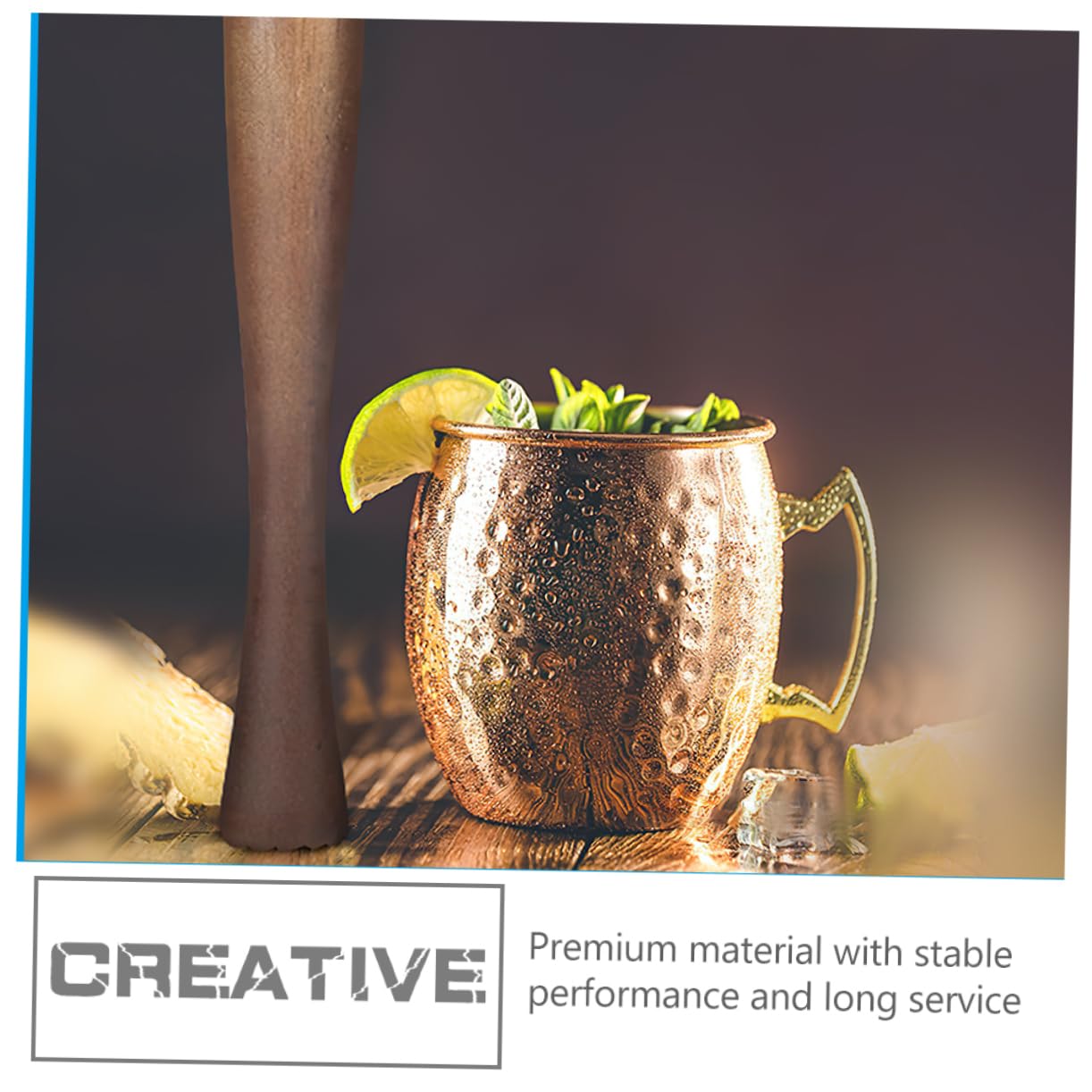 MOLUCKFU Drink Stirrers Cocktail Cocktail Muddler Tool Wooden Juice Hammer Lemon Pressing Stick Random Style