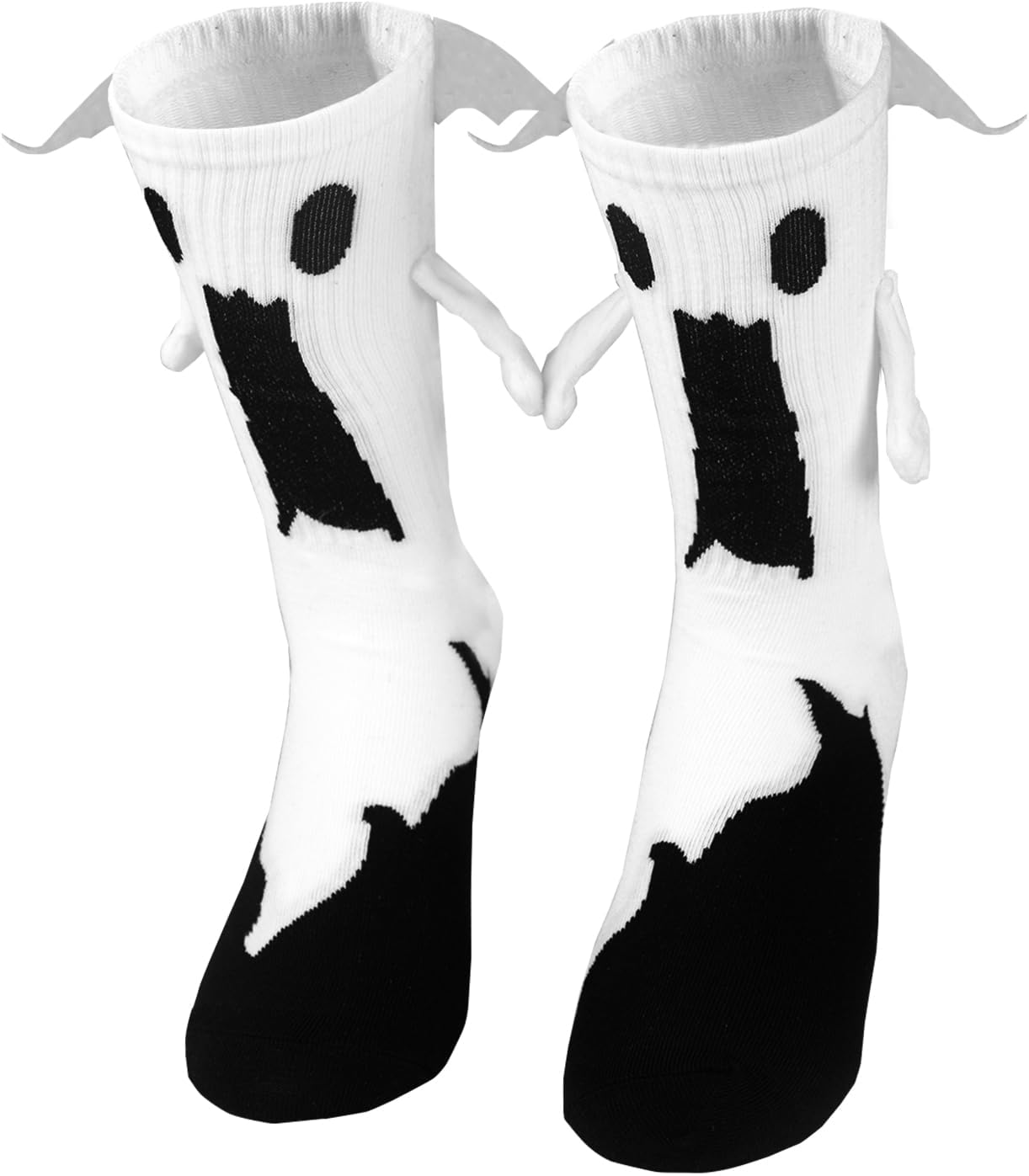 Evankin Funny Halloween Socks Magnetic Holding Hands Novelty Sock for Adult Women Men Unisex Couple