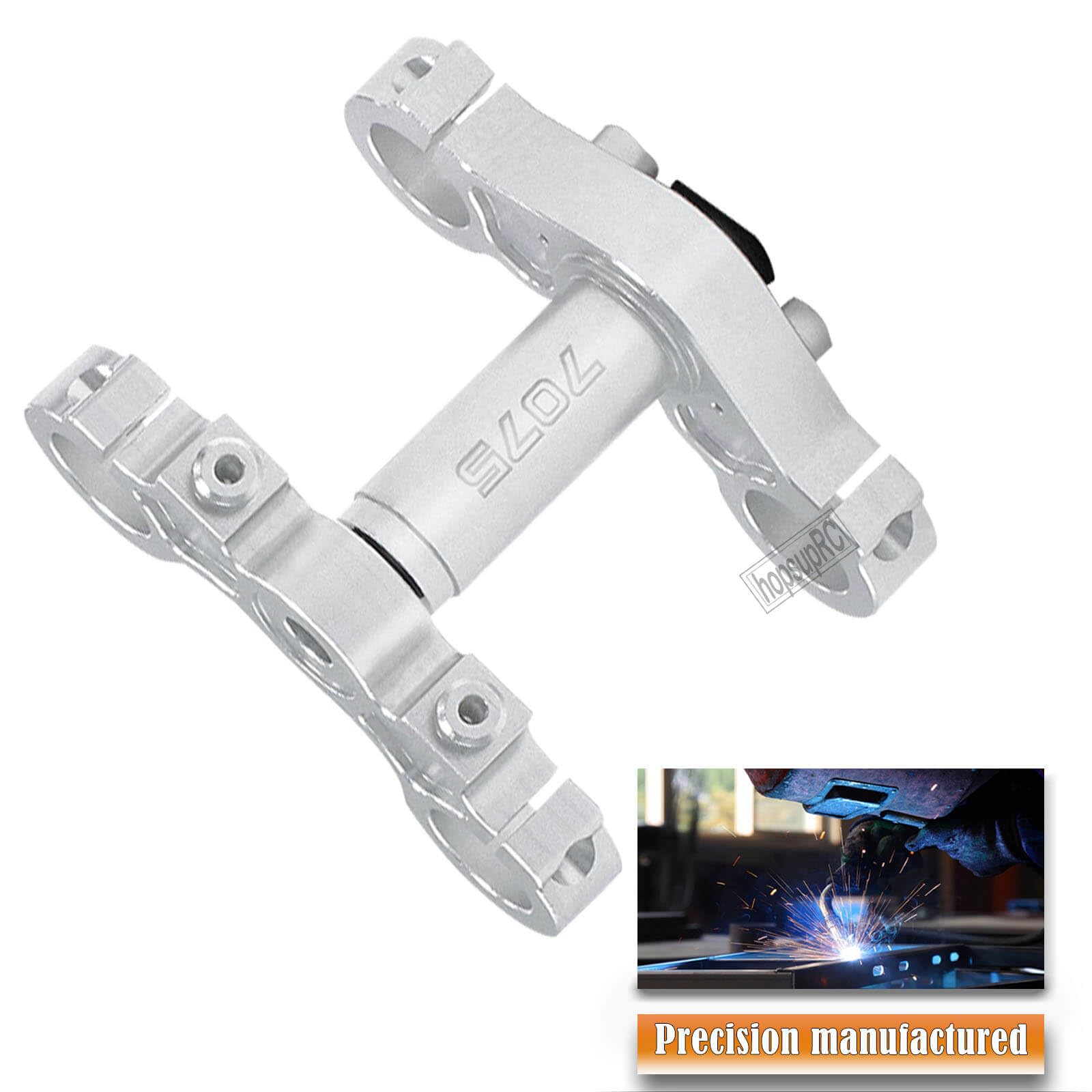 Aluminum 7075 Triple Clamp Set For LOSI 1:4 Promoto-MX Motorcycle - Gold Upgrade For LOS06000 LOS06002 Models