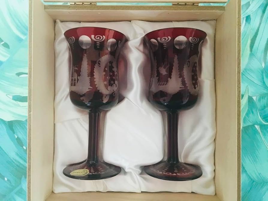 Amazon | ボヘミアグラス EGERMANN エーゲルマンレッド ペア