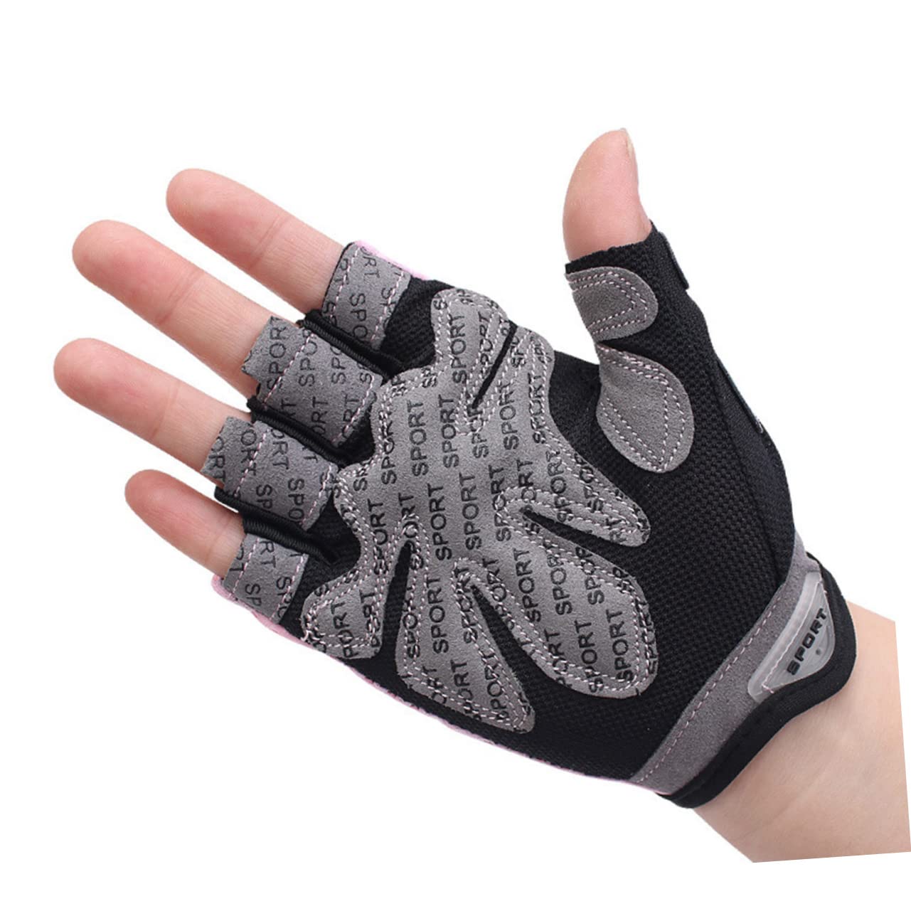 BESPORTBLE 3piezas Guantes De Entrenamiento para Mujeres Dedo Guantes Antideslizantes para Levantamiento De Pesas y Ejercicio Gimnasio Negro Talla s