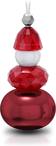 Swarovski Adorno navideño de Papá Noel, cristales de Swarovski rojos, metal lacado y perla blanca sobre hilo blanco, parte de la colección Swarovski