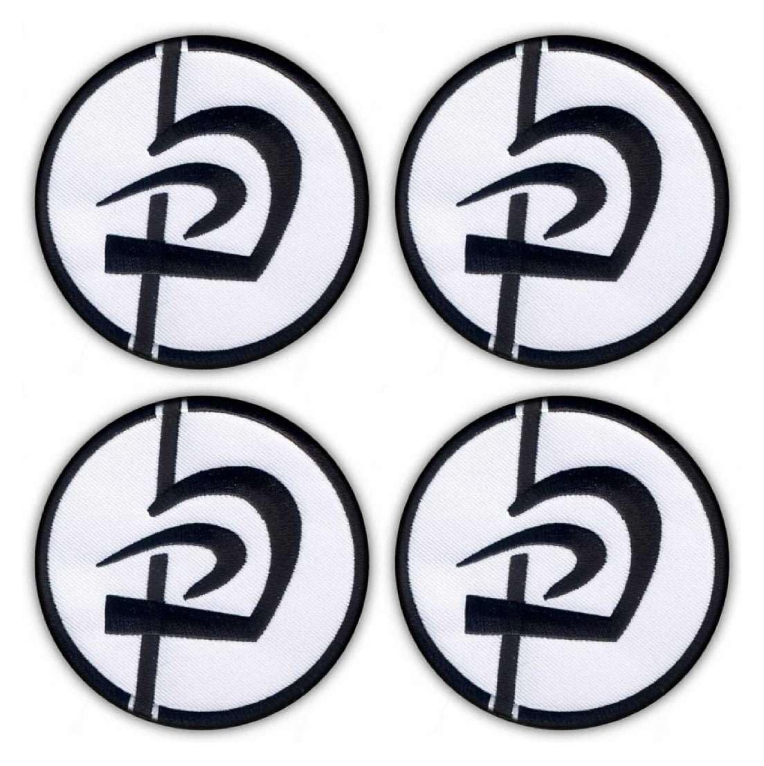 PATCHION Set of Four - Krav MAGA - Standard - Black VeIcro/Hook and Loop Backing - Embroidered Patch/Badge/Emblem