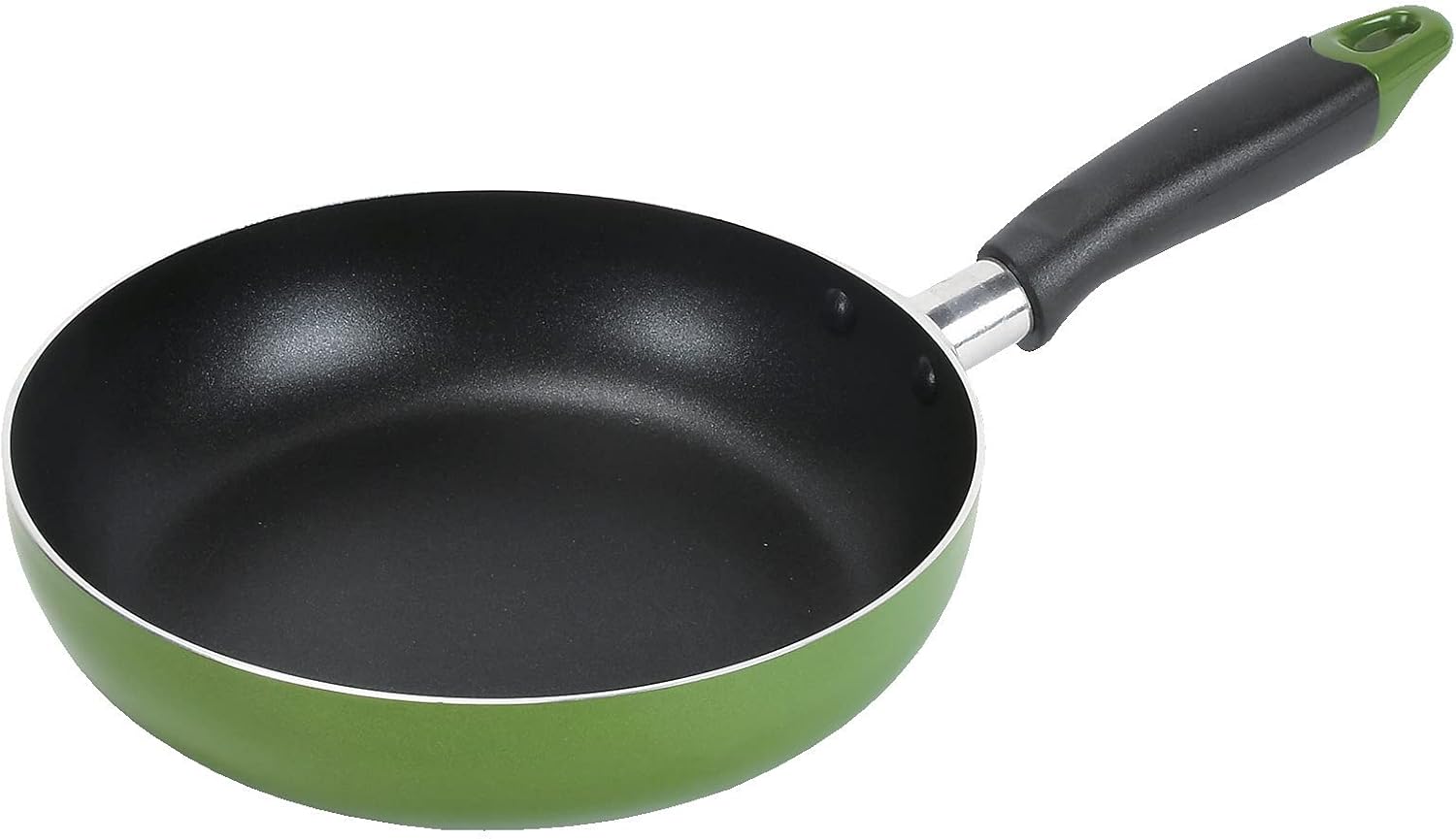 ワコートレーディング Pearl Metal New More HB-8592 Wakato Trading Frying Pan, 7.9 inches (20 cm), Fluorine Treatment, Induction Compatible, Green