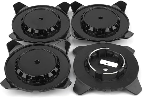 Tapones centrales de rueda de 5.630 in 5.63" para OZ Racing M674 PCM674-225 Tapacubos centrales  Paquete de 4 tapas centrales negras de repuesto