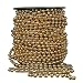 Ltvystore 82Feet/25Meter Roll Gold Pearl String Party Garland Wedding Centerpieces Bridal Bouquet Crafts Decoration