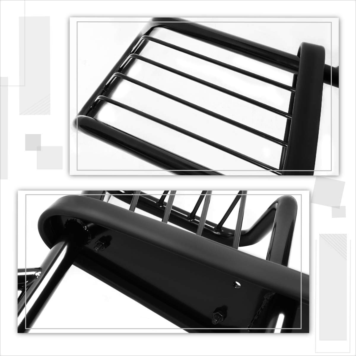 Compatible with Chevy/GMC C/K GMT400 Pickup 88-99 Front Bumper Brush Grille Guard Protector,Black