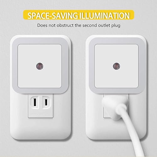 Miniatura 2 de Las luces nocturnas se enchufan a la pared, sensor de atardecer a amanecer con encendido y apagado automático luz nocturna para dormitorio, baño,